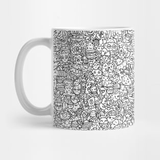 Doodle line art Mug